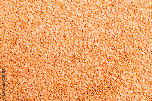 background of raw lentils orange to use as a poster in markets or magazines
