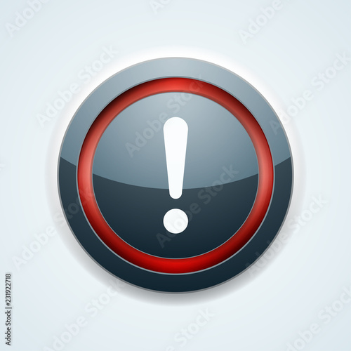 Exclamation Danger sign illustration