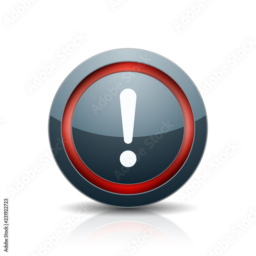 Exclamation Danger sign illustration