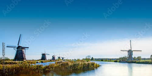 windmill on Kinderdijk, the Netherlands