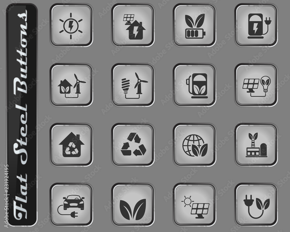 alternative energy icon set alternative energy icon set