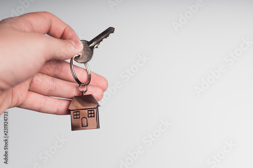 Key in hand, concept of mortgage photo