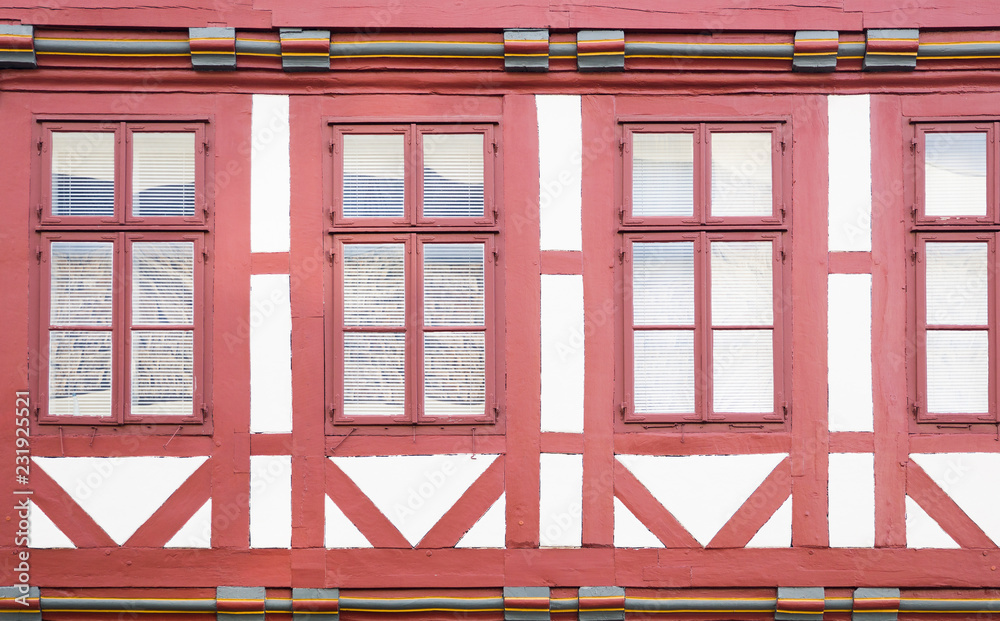 Traditional windows from Hanover, Germany Traditional windows from Hanover, Germany