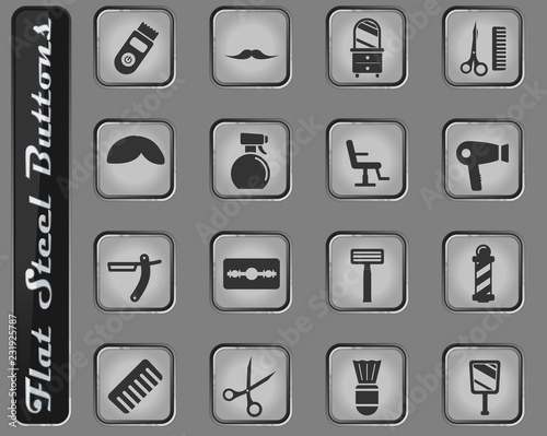 Barbershop simply icons
