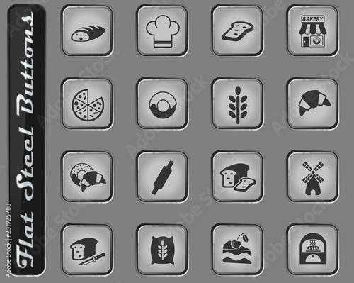 bakery icon set