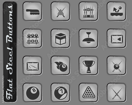 Billiards simply icons