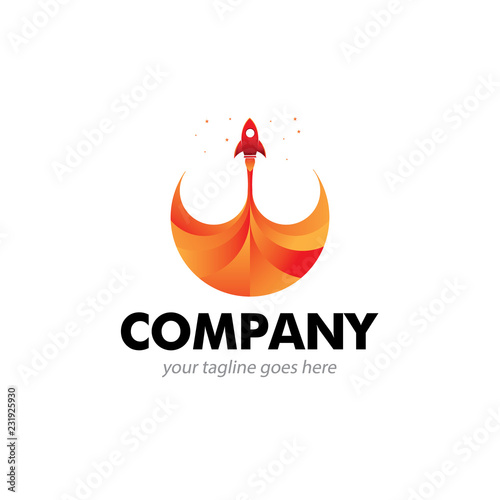rocket and star logo