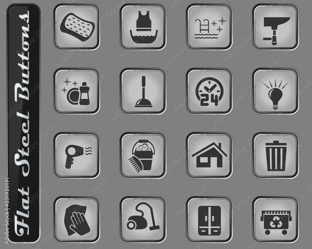 cleaning company icon set cleaning company icon set