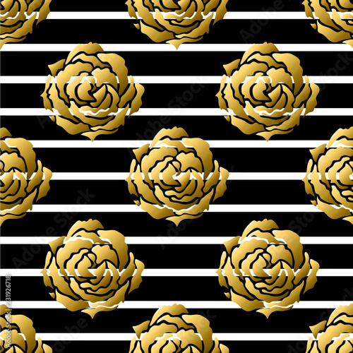 golden seamless pattern