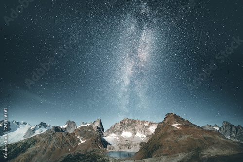 Summer night in Bugaboos, Canada