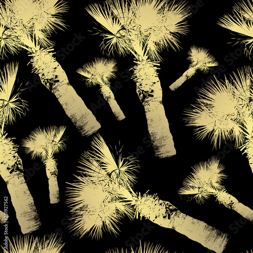 golden seamless pattern