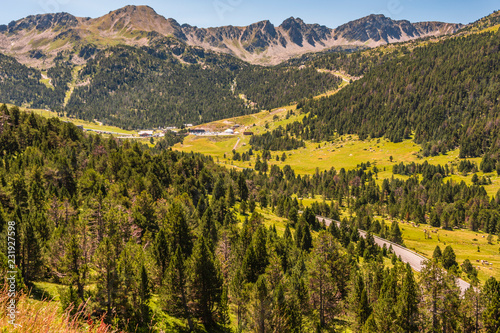 Typical landscape of the Pyrenees. Andorra Europe