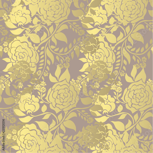 golden seamless pattern