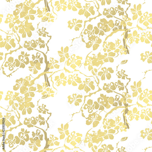 golden seamless pattern