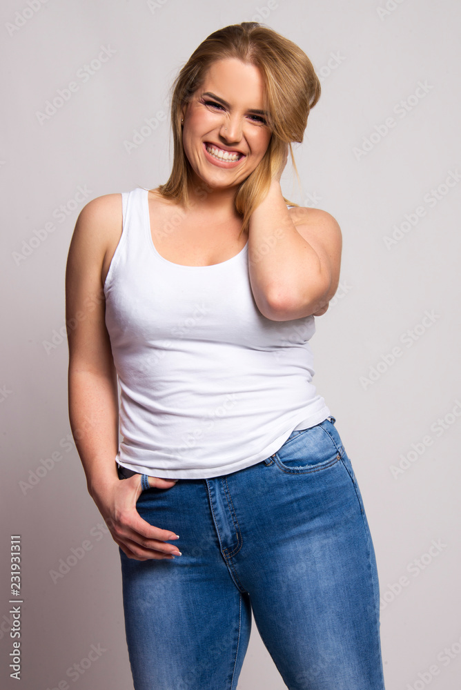 size plus body tipe beautiful woman model isolated on white size plus body tipe beautiful woman model isolated on white