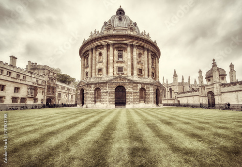 Building on Radcliffe Square. Oxford. England. photo