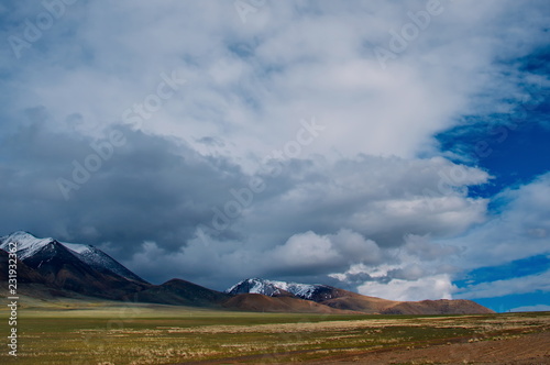 The unique beauty of the sky over The Mongolian steppes