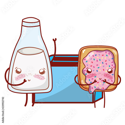 kitchenware and ingredients cartoon