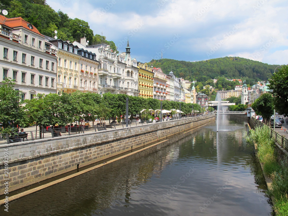 Karlovy Vary city (Karlsbad). Czech Republic