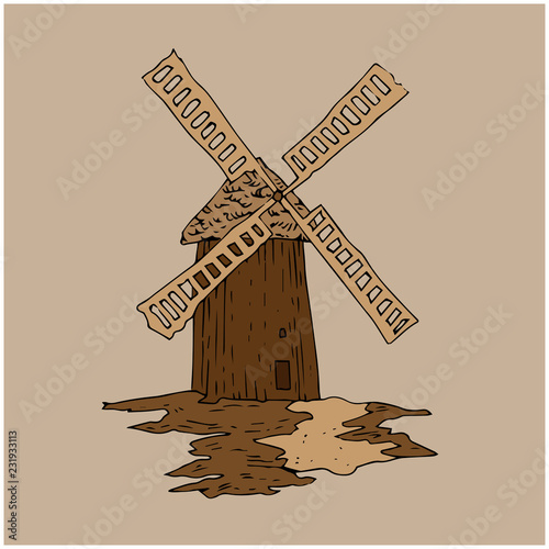 brown mill object