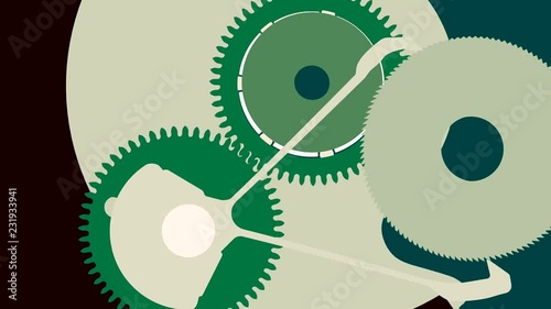 abstract background with gears