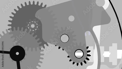 gears on white background