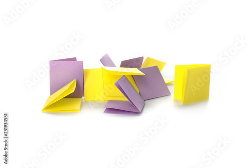 Free Download Colorful paper pieces for lottery on white background - GFXLoad