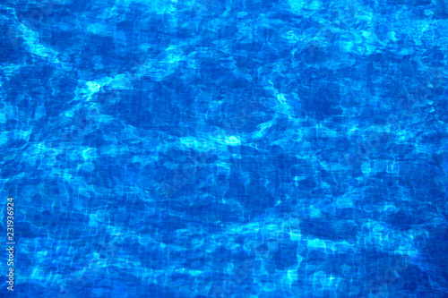 Photo of a macro background of blue sea waves