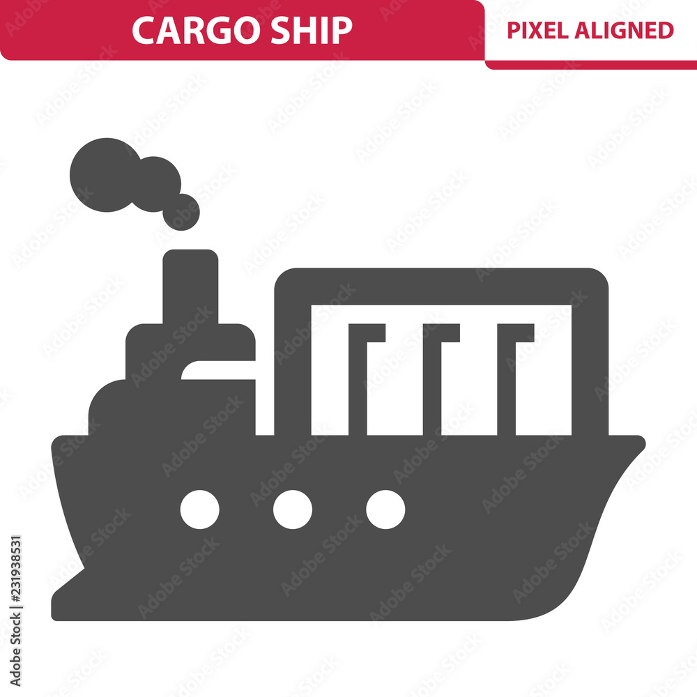 Cargo Ship Icon Cargo Ship Icon