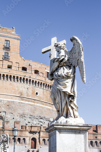 statues on the bridge of saint Angel