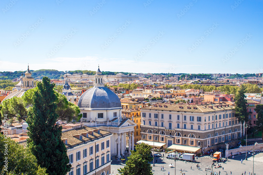 Piazza del Popolo (view from Pincho hill)
