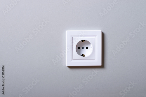 Electrical sockets on a wall
