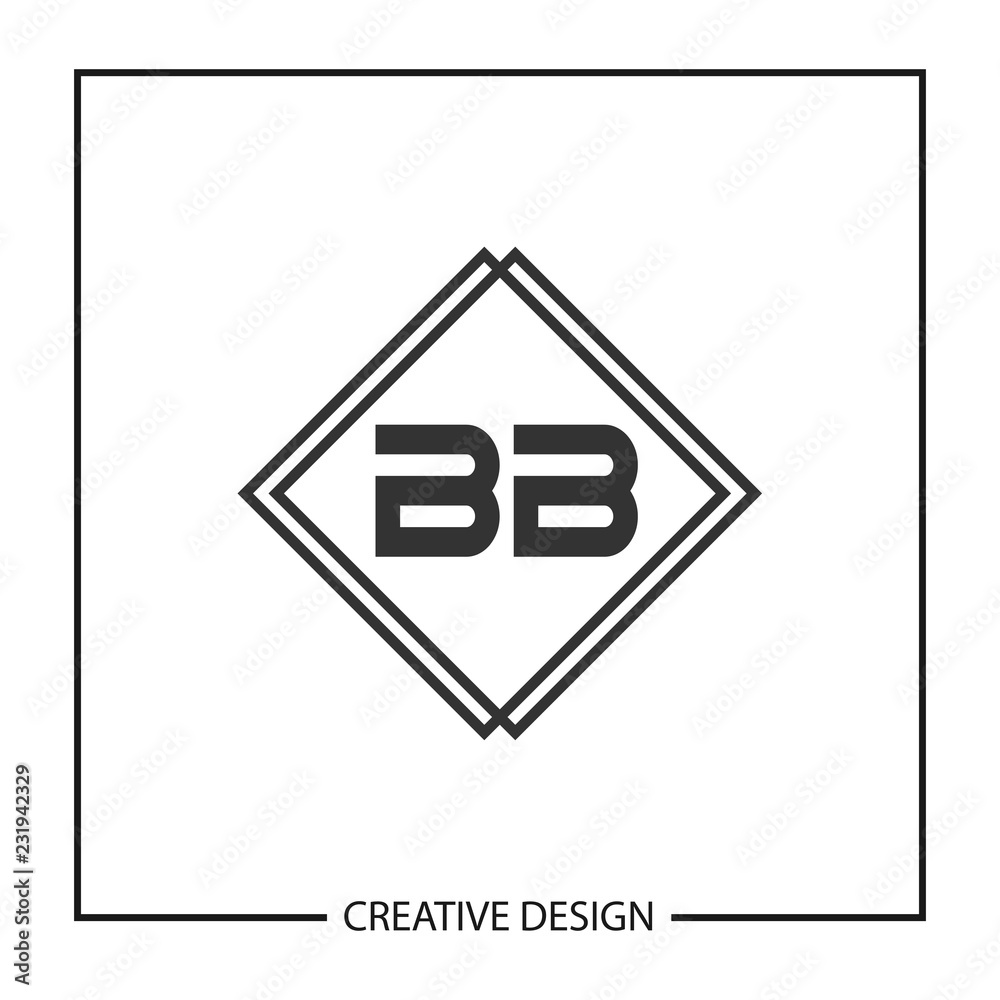 Initial Letter BB Logo Template Design Vector Illustration Initial Letter BB Logo Template Design Vector Illustration