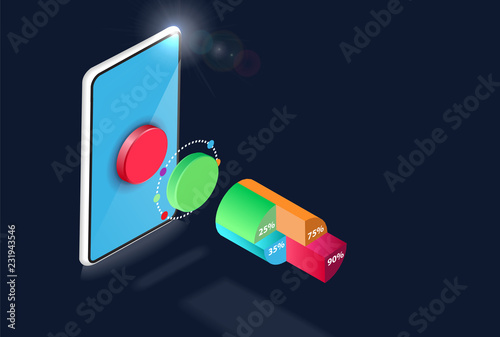 diagrams and volume buttons in orthogonal projection black background