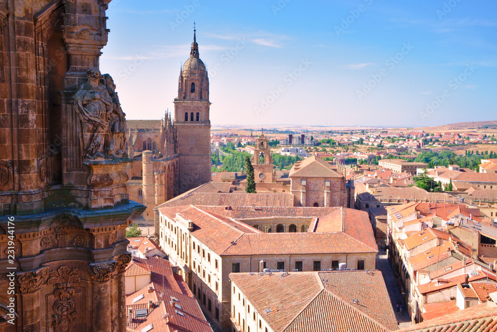 Fototapeta premium Aerial view of Salamanca city