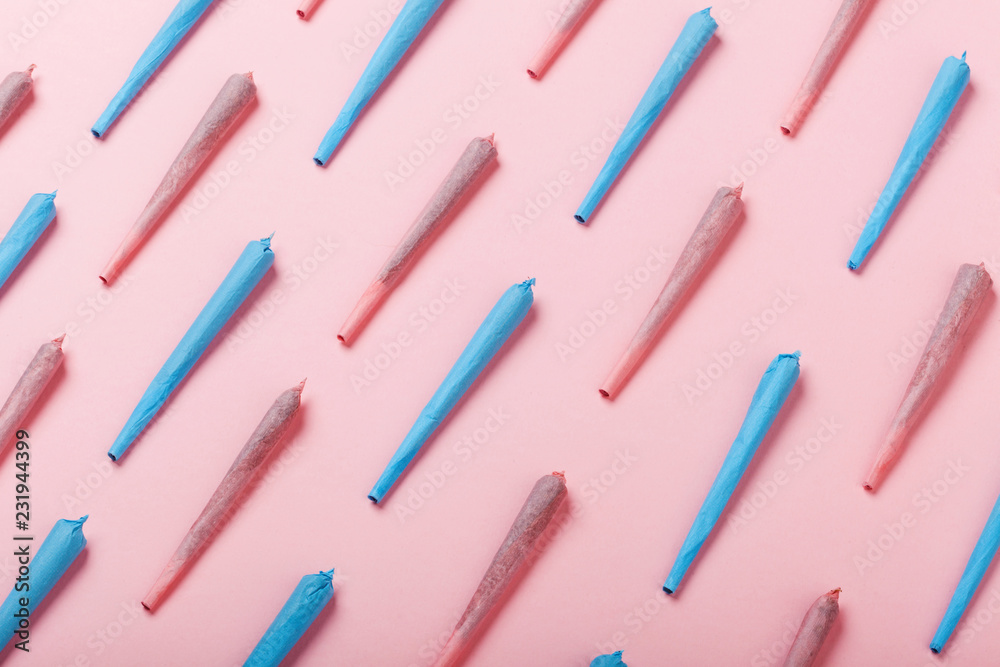 Pink & Blue Joints Pattern on XXX Background Pink & Blue Joints Pattern on XXX Background