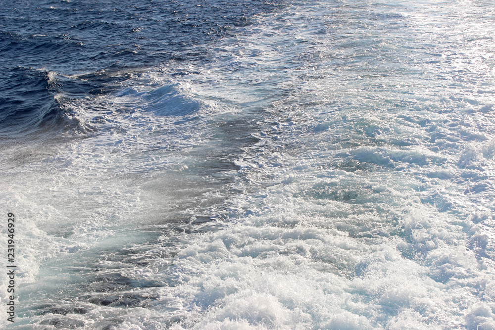 Boat ferry cruiser wave foam motion mist wash Boat ferry cruiser wave foam motion mist wash
