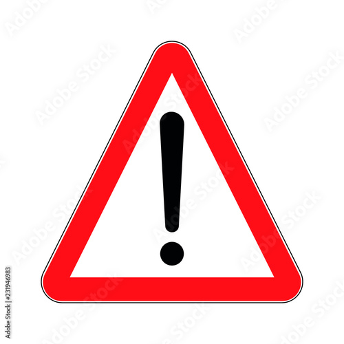 Verkehrsschild Achtung