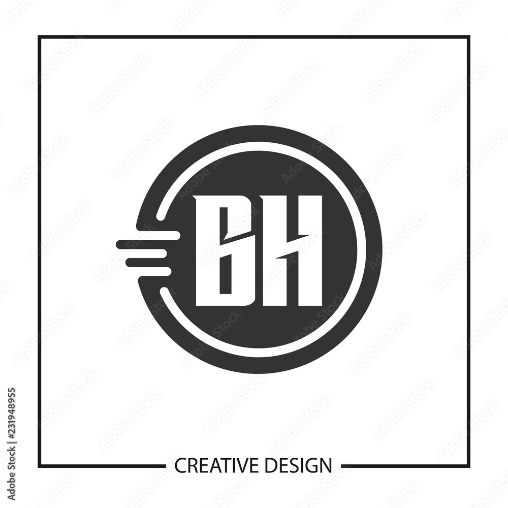 Initial Letter BH Logo Template Design Vector Illustration Initial Letter BH Logo Template Design Vector Illustration