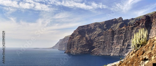 Foto Panorama Teneriffa Cliffs Los Gigantes