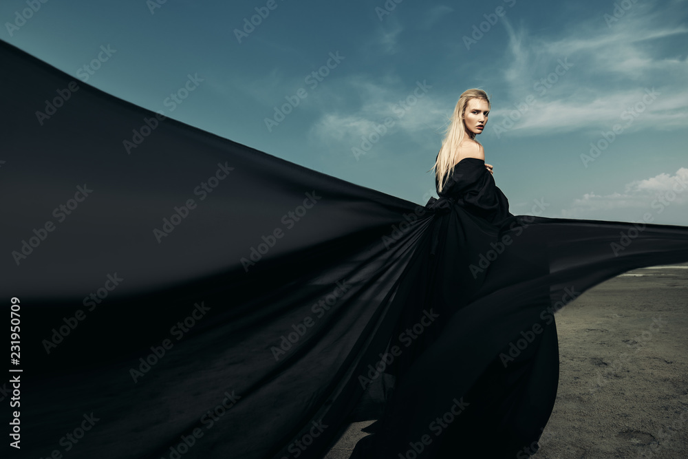 Naklejka premium dress with train