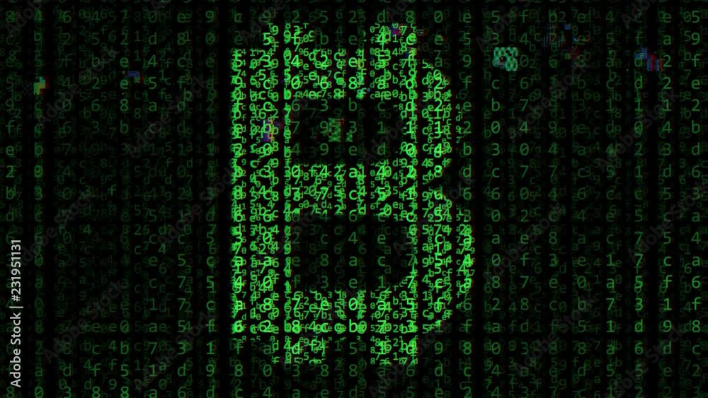 Glitch noise animation of bitcoin BTC symbol on the computer screen. Cryptocurrency problems related loopable motion background Glitch noise animation of bitcoin BTC symbol on the computer screen. Cryptocurrency problems related loopable motion background