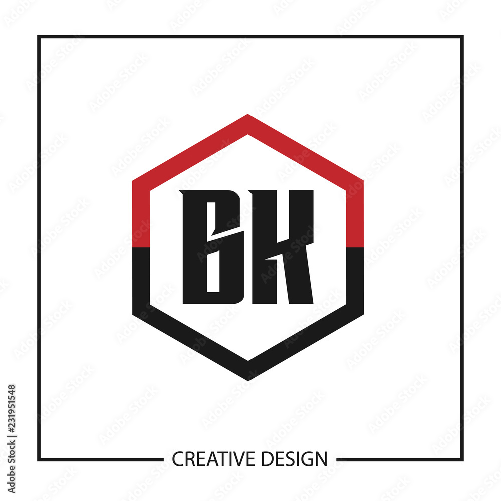 Initial Letter BK Logo Template Design Vector Illustration Initial Letter BK Logo Template Design Vector Illustration