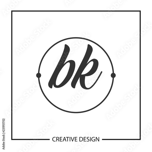 Initial Letter BK Logo Template Design Vector Illustration