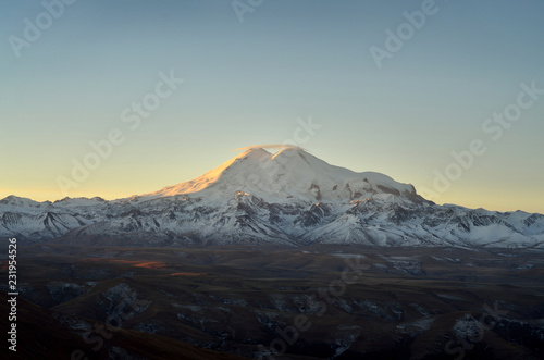 Volcano / Mount Elbrus at Dawn