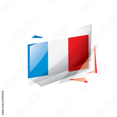 France flag, vector illustration on a white background. Free Download France flag, vector illustration on a white background. - GFXLoad