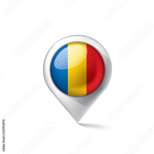 Chad flag, vector illustration on a white background. Free Download Chad flag, vector illustration on a white background. - GFXLoad