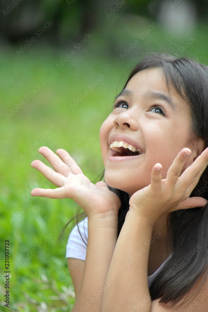 Surprised Pretty Minority Female Adolescent Surprised Pretty Minority Female Adolescent