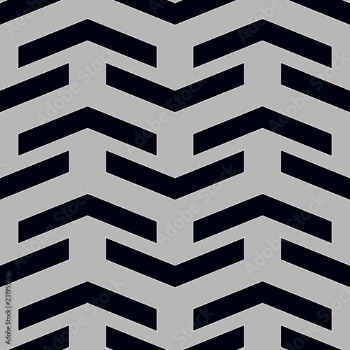 Vector seamless pattern. Modern stylish texture. Repeating geometric background with bold zigzag. Classic simple proportion.