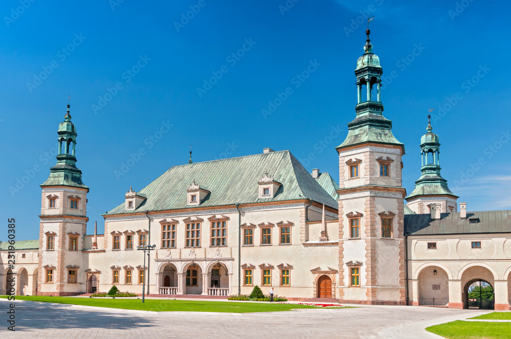 Baroque castle, Bishop s Palace in Kielce, Poland, Europe.